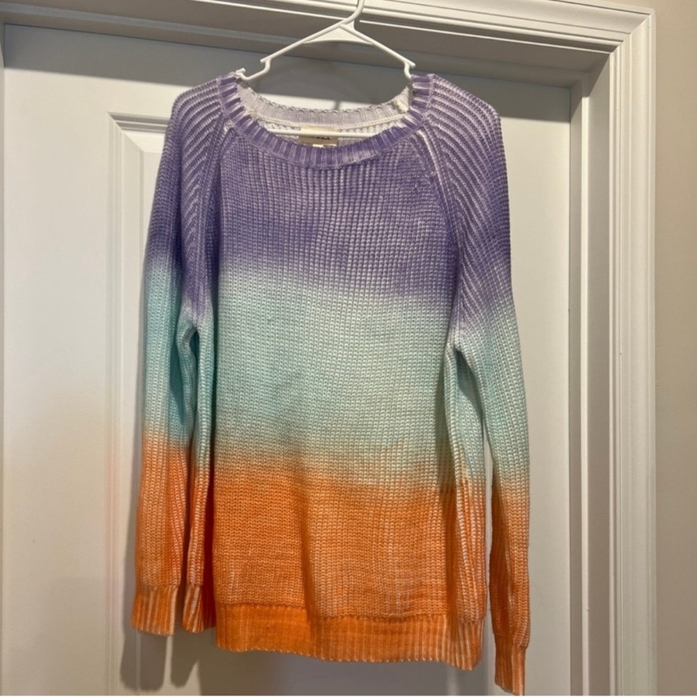 Gradient Purple, Blue, and Orange Women's Sweater
